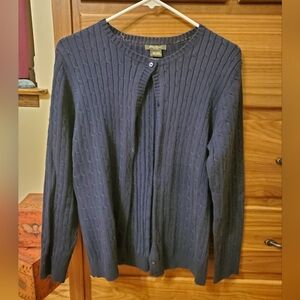 Navy Blue Large Eddie Bauer cardigan